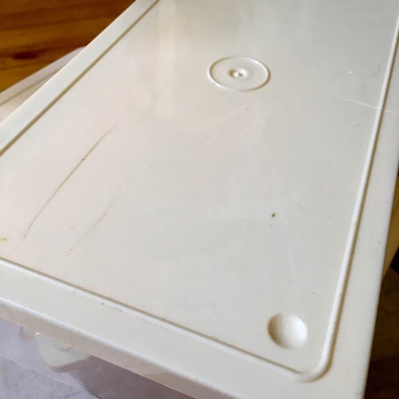 SOLD Vintage Closet Plastic Storage Boxes Set - Picture 7 of 8